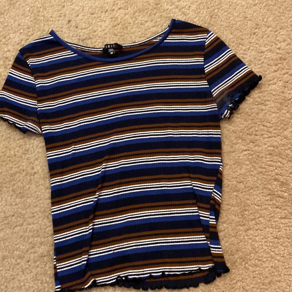 Black/Brown/Blue/White Lettuce Shirt